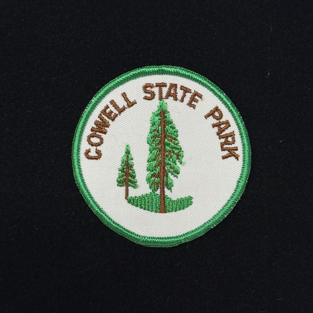 Cowell State Park California Redwood Tree Vintage Embroidered Souvenir Patch 3"